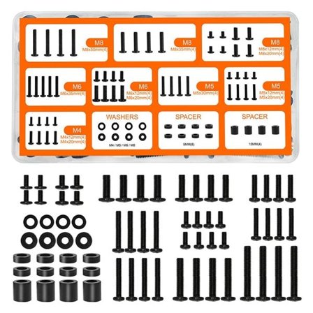 Spesialskruer for veggmontering av TV 68 deler i karbonstål