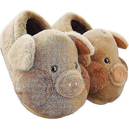 Fluffy Voksen Pig Hjemmesko Vinter Varm tegnefilm Pig Sko Hjem Fuzzy Furry Animal Hjemmesko Kvinder Mænd Pige Jm5 Jm5