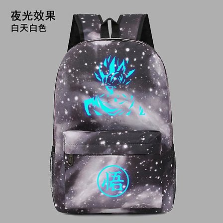 Luminous Dragon Ball Ryggsäckar Usb Utomhus Kvinnor Män Goku Laptop Skolväska Resa Kapacitet Mochila Escolars