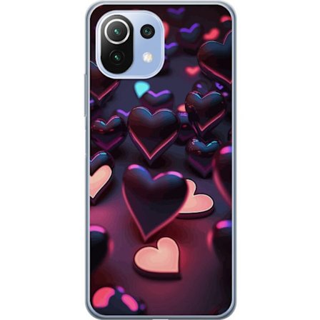 Kompatibelt Mobildeksel til Xiaomi Xiaomi Mi 11 Lite Midnattshjerter
