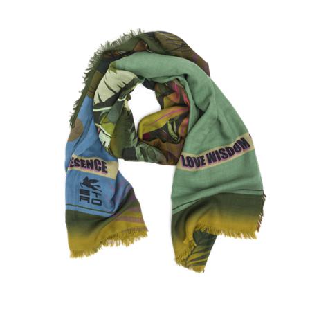 Etro, Scarf Groen, Heren, Maat:ONE Size