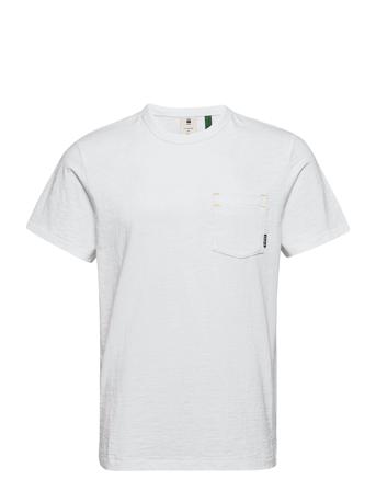 Contrast Mercerized Pkt R T S\S T-shirt Hvid G-Star RAW