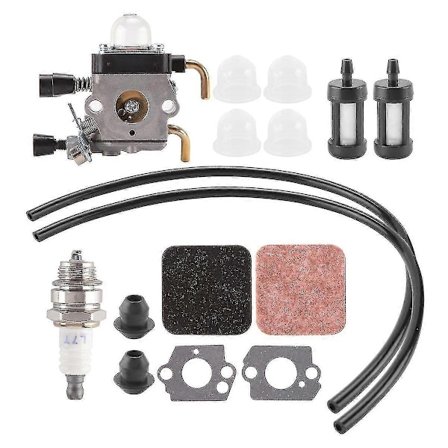 FS85 FS80 Forgasser for Stihl FS75 FS80R FS85 FS85R FS85T FS85RX Kantklipper Ryddesag C1Q-S97 Forgasser m/Drivstoff Repower Kit Luftfilter-Perfekt