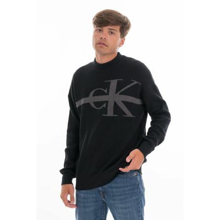 Calvin Klein Jeans Stripe Sweater Sort, Herre