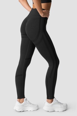 Rush Seamless Tights Dark Graphite Melange