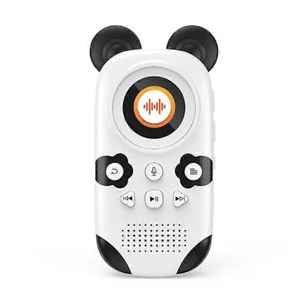 Søt Panda-stil MP3-spiller med høyttalere for barn 32GB Bluetooth 5.0 MP3-spiller Støtter maksimalt 128GB TF-kort Bærbar tapsløs HiFi Sports Playe