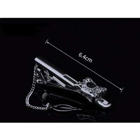 Miesten Metalli Hopea Sävy Yksinkertainen Solmio Solmiopidike Soljen Leike Paras Joululahja