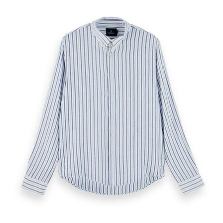 Scotch & Soda, shirt Blauw, Heren, Maat:L,strepen