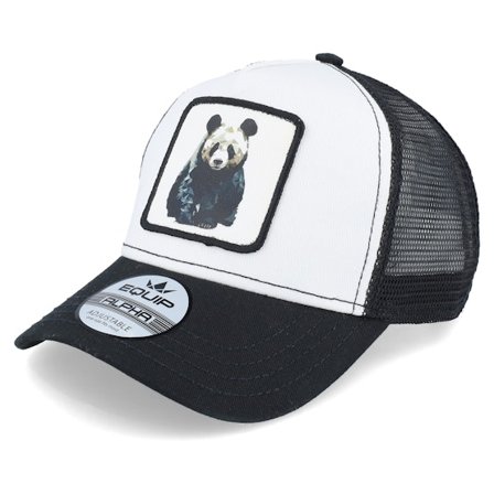 Iconic - White - trucker - Cap - Geometry Panda Patch White/Black Trucker - Hatstore