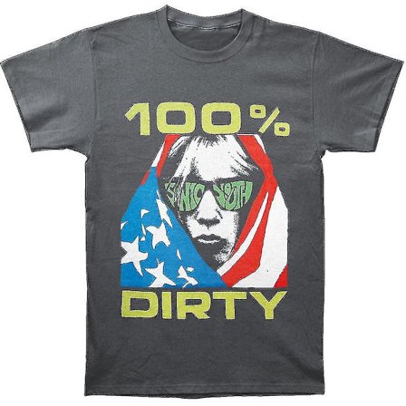 Sonic Youth 100 % smutsiga T-shirtkläder