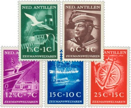 Hollandske Antiller 1952 - NVPH 239-243 - Postfrisk