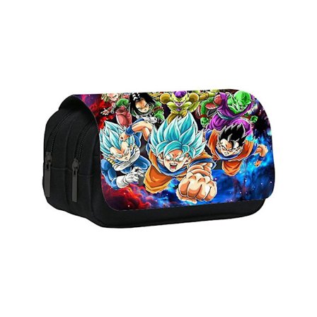 Dragon Ball Penalhus Stor Kapacitet Dobbelt Lynlås Penalhus Pen Taske Skoleartikler Organizer Penalhus Fødselsdagsgaver