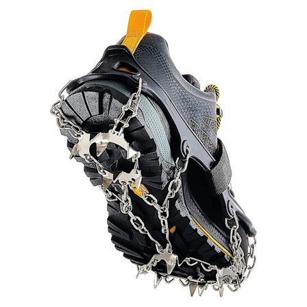 Liukueste Jääpiikit 19 Hampaalla Lumikenkäilyyn Kiipeilyyn M Musta