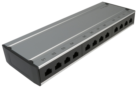 Elko EKO02820 Patchbox seinäkiinnitys, C6 12 porttia, Tietokoneet & internet