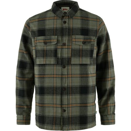 Fjällräven Övik Lite Topattu Paita M - Miehet - Deep Forest-Black - Paidat