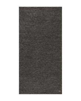 Garnmatta Gåsöga Svart - 75x200 cm - KM Carpets