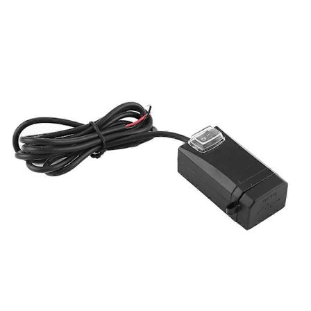 12-24V Universal Motorcykel Mobiltelefon Oplader med Kontakt Dobbelt USB QC3.0 Hurtig Opladning