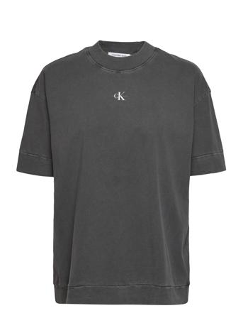 Wash Rib Mix Boyfriend Tee T-shirt Top Grå Calvin Klein Jeans