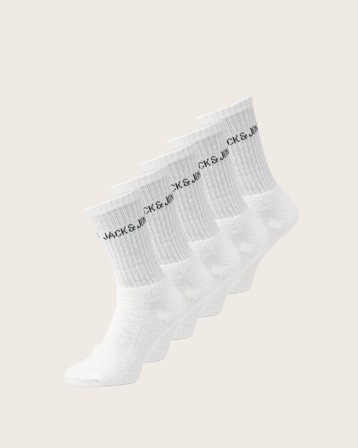 Jack & Jones JACREGEN TENNIS SOCK 5 PACK Hvid Sokker/Strømper Dreng - Kids Brand Store