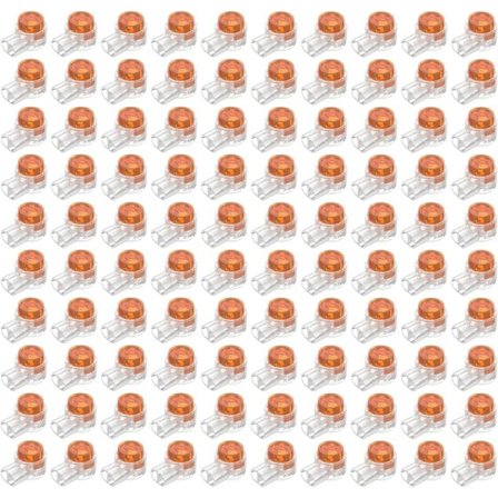 100 stk. Scotchlok UY Vanntett Kobling, Resin Fylte Kabelkoblinger Ledningsklemmer for Hage & Utendørs Robotgressklipper