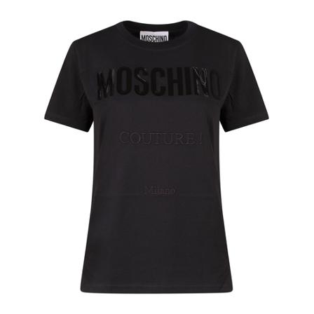 Moschino, T-Shirt A07135541 Czarny, Kobieta, Rozmiar: M