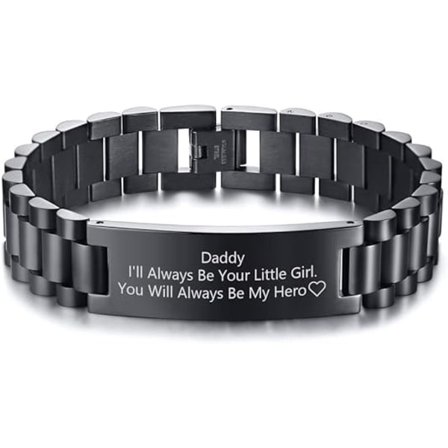 Armband till min pappa, dotter son till pappa gåva idé kärleksmeddelande