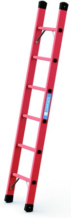 Zarges EFA L Enkelstege 1.90 m x 420 mm, Stegar & ställningar