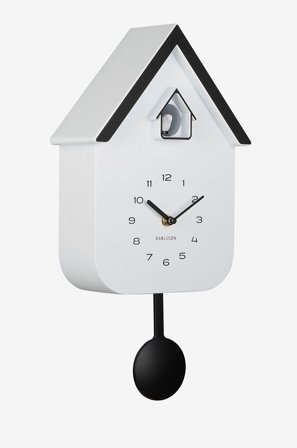 Karlsson - Väggklocka Dupla Color Cuckoo - Vit - Väggklockor & bordsur - Från Homeroom