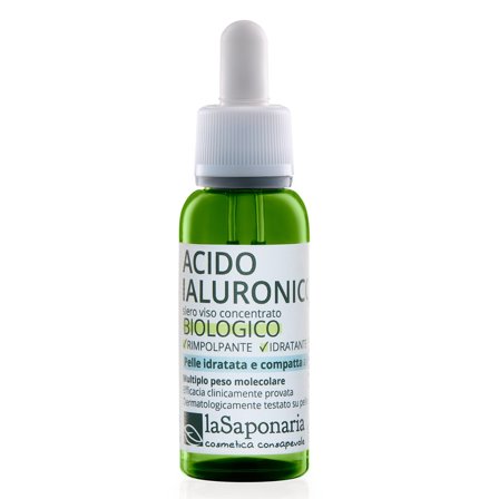 LA SAPONARIA Attivi Puri Acido ialuronico multiplo peso molecolare attivo puro 30ml - Siero viso antirughe