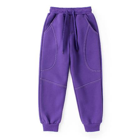 Pojkar Dragsko Polar Fleece Enfärgad Träningsbyxa Med Raka Ben