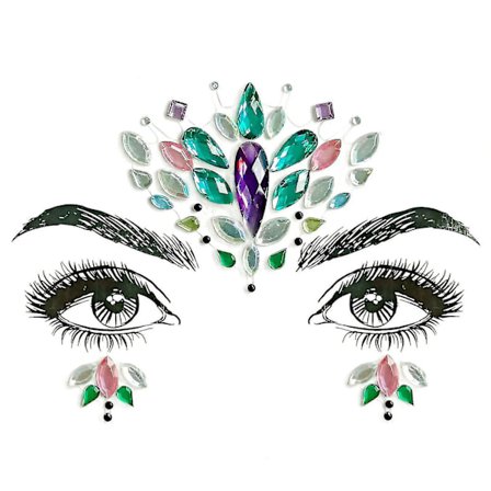 Halloween-klistremerke Akryl Krystall Diamant Klistremerke Diamant Ansiktsklistremerke