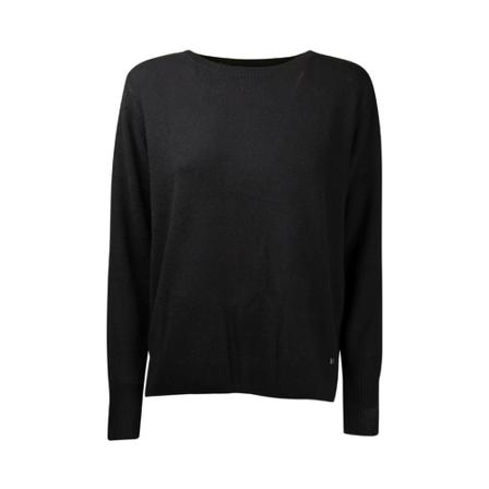 Kocca Round-neck Strik Sort, Dame Striktrøjer
