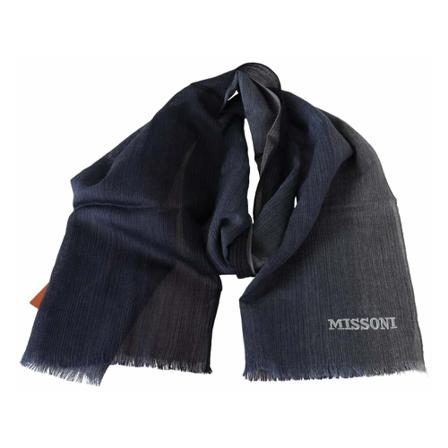 Missoni, Scarves Grijs, unisex, Maat:ONE Size,wol,grijs patroon