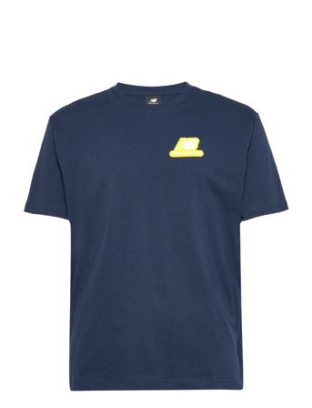 Nb Essentials Rubber Pack Logo Tee T-shirts Short-sleeved Sininen New Balance