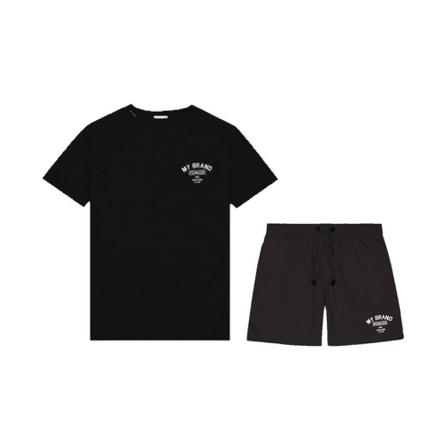 My Brand, Logo Sport Set Zwart, Heren, Maat:L