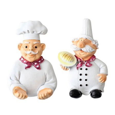 Nyttig Tegneserie Kok Kokkeform Stikkontakt Holder Ledningsopbevaringsstativ Dekorativ Væghylde Nøgleholder Køkkenartikler