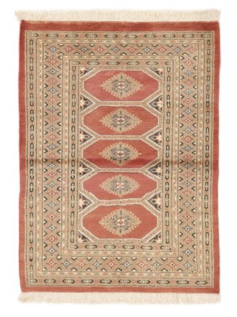 Pakistan Bokhara 2Ply Matta Orientalisk Brun/Orange (Ull, Pakistan)