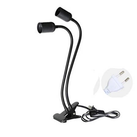 Lampe Strømkabler Pendel Lamper Ledninger SVART 2 HODE 2 HODE