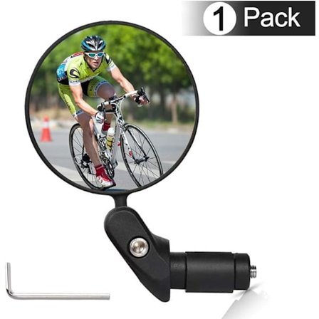 Cykel Bak Spejl, 360° Rotation Konveks Bak Spejl f