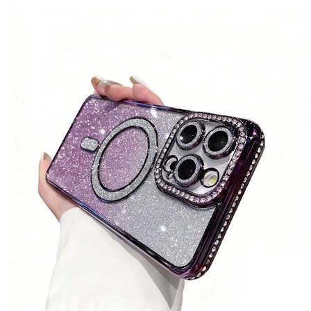 ING iPhone 12 Pro puhelinkotelo, liukuvärjätty violetti