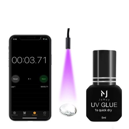 UV LIM Lim For Vippe Extensions 0,1S Raskt Tørkende Sterk False Eye Vippe