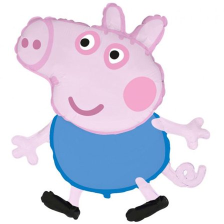 Greta Gris George Folieballong 87x70 cm - Greta Gris Kalas - Kalaslagret.se