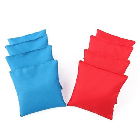 8 stk. 10x10 cm Cornhole Bean Bags Sæt Majsfyldte Cornhole Kludposer Træningsudstyr Til Udendørs Corn Hole Kastespil