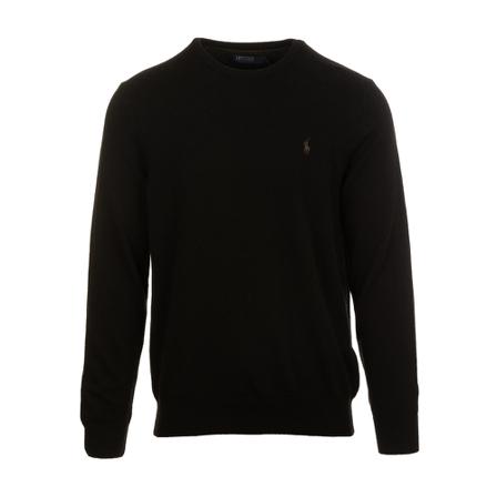 Ralph Lauren, Round-neck Knitwear Zwart, Heren, Maat:XL