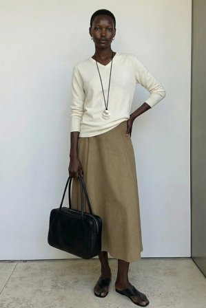 NA-KD - Tilpasset midiskjørt med volum - Plisserte skjørt - Grønn - EU 40