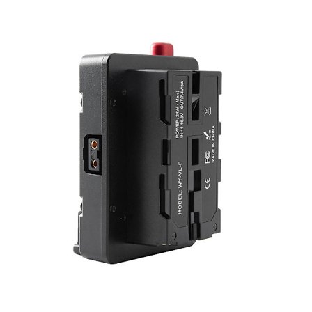 Strømadapter Monteringsplate for Mini Nano V/V-feste Batteri til NP-F NP-F960 NP-F970, D-Tap for Kamera/ [DB]