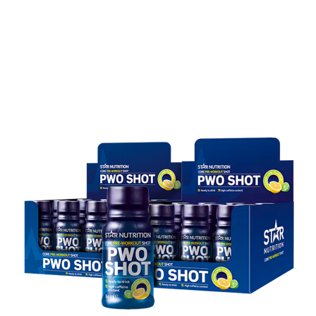 Komplett PWO 24 x Star Nutrition PWO Shot 60 ml - Bodyman.dk