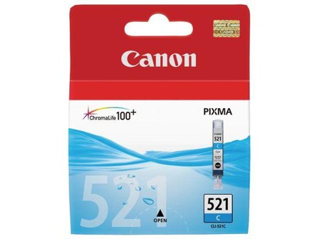 Canon CLI-521C - 9 ml - cyan - original - blekkbeholder - for PIXMA iP3600, iP4700, MP540, MP550, MP560, MP620, MP630, MP640, MP980, MP990, MX860,