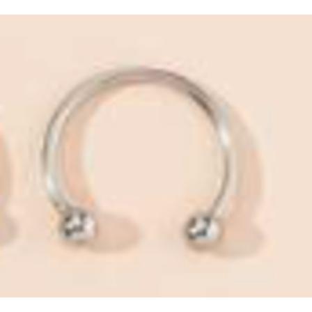 1 St Guld 1 St Silver Näsring Piercing Hot Näsa Design Guld