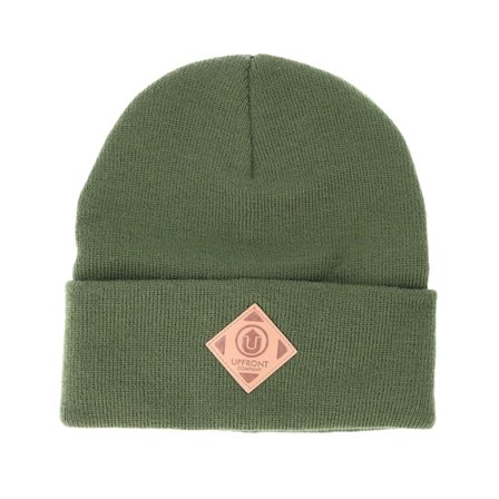 Upfront - Grün cuff Mütze - Official Fold Olive Beanie @ Hatstore